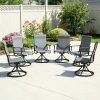 product-fancy-9b5f1442-b3e9-453a-99fb-7f36f0e19661 Patio Swivel Chair Set Of 2/4/6 Outdoor Dining Chairs W/High Back And Breathable Textilene, 350 LBS Capacity, All Weather Patio Rocking Chairs for Garden Backyard Deck