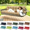 product-fancy-9b60c687-a64d-4008-8838-0d030d8caabb 3-Seater Waterproof Outdoor Porch Swing Cushion with Backrest - Suitable for Outdoor Furniture, Thick 5" Cushion, Machine Washable Suitable for Patio Bench, Garden Swing Chair, Backyard Cushions for Poolside and Deck