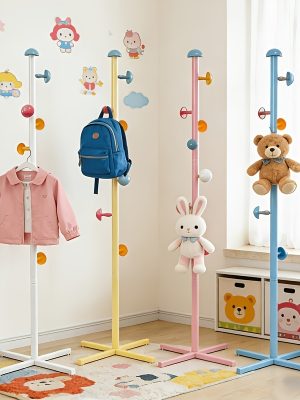 PDZZZD - Cross Border New Product Color Dot Vertical Coat Rack,+suitable for Hanging Bags and Clothes in Home Bedrooms, Mushroom Shaped. Beautiful Design, Cute Style, Simple and Elegant,