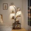 product-fancy-9bcd20b5-8d6c-43d6-8aa9-8af6743b4839 CODACE 1pc Bookcase with LED Lights, 8-tier Corner Display Stand, 62" Multi-functional Metal Display Shelf for Plants, Handicraft, Tree-shaped Plant Shelf for Living Room, Study, Bedroom, Balcony, Entrance, Home Decor, Good Gift Choice Easter's Gift