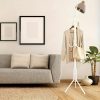 product-fancy-9beaa12c-4751-4c57-b870-1a7e270bd146 1pc Heavy-Duty Metal Coat Rack with 9-Tier Vertical Storage - Freestanding Space-Saving Clothing Organizer with Sturdy Iron Frame & Copper Finish, 27"+ Height, Easy Assembly for Entryway, Living Room, Bedroom, Dorm - Portable Garment Rack for Shirts