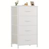 product-fancy-9c0b1252-e153-41b4-809a-742f33294be9 Dresser For Bedroom, Storage Drawers, Skinny Fabric Storage Tower With 2/4 Drawers, Tower Organizer Unit, Chest Of Drawers With Wooden Top For Closet, Laundry, Entryway