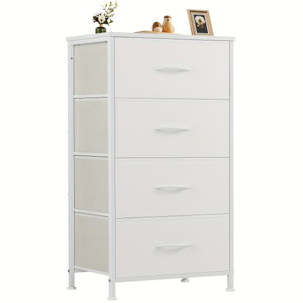 product-fancy-9c0b1252-e153-41b4-809a-742f33294be9 Dresser For Bedroom, Storage Drawers, Skinny Fabric Storage Tower With 2/4 Drawers, Tower Organizer Unit, Chest Of Drawers With Wooden Top For Closet, Laundry, Entryway