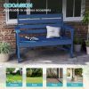 product-fancy-9cb9bece-7f29-45ef-a3de-8918ddf4c2df 51.5' Outdoor Bench Heavy Duty HDPE Garden Bench for Patio, Park, Porch & Backyard Comfortable 2-Person Seating Rust-Free & All Weather Resistant