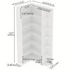 product-fancy-9d05d3ce-9b17-4e2b-9afe-74c8ccaa6d4a Contemporary 71-Inch Tall Bookshelf, a Standalone Corner Unit, Finished in an Elegant White, Offers 6 Levels of Storage with a Complete Backsplash, Ideal for Enhancing The Functional Aesthetics of Your Living Room, Bedroom, And Office