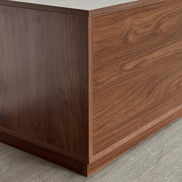 product-fancy-9d6722b1-eb5f-4faa-be1d-5e8c6e9039d1 86.6" Wide Walnut TV Stand for Tvs Up to 85", Modern Fluted Door Media Console with Large Storage Cabinets for Living Room & Bedroom