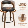 product-fancy-9e11d1a7-b67d-47c5-8095-107e1f6b169c 3/4pcs Bar Stool Set: Luxurious Faux Leather, Swivel And Armless Kitchen Counter Stools with Thickened Cushion And Back Support, Designed for Kitchen Islands And Bar Counters