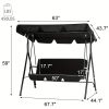 product-fancy-9e2fe446-4845-4e32-92f7-73f5a66634a4 YODOLLA Outdoor Swing Chairs, 2-Person Glider Bench with Detachable Cushion And Adjustable Canopy, Ideal for Garden, Poolside, And Backyard