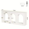 70.86" Console Table with Storage, Narrow Entryway Table with Arched Open Shelf, Farmhouse Sofa Table Behind Couch for Hallway, Living Room