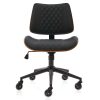 product-fancy-9ead58c0-4901-4ec1-815b-b661a0ee7ae0 Armless Home Office Executive Chair, Desk Chair with Low Back Lumbar Support, Ergonomic Computer Desk Chair with 360° Swivel Wheels for Adult Work And Study, Black/Beige/Brown