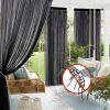 product-fancy-9fb06e09-057f-4997-9334-bf2d085c9720 Single-piece Outdoor Transparent Knitted Polyester Mosquito Net with Rod Pocket — Breathable Anti-mosquito Mesh, Suitable for Gazebos, Terraces, Gardens, and Pavilions — Design and Installation