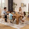 product-fancy-9fb40fc7-be4f-4fa8-bff1-cc61f28b10a0 Dining Table Board Game Table with Removable Table Top, Gaming Table with Colorful LED Lights, Seats 4 to 6 Players with Detachable Hobby Tray for Card Games, Poker, Building Blocks