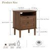 product-fancy-a01d66e5-1a65-4d9c-8c7f-8511ffa73831 Bedside Table, Bohemian-style Bedside Cabinet with One Drawer, Contemporary Side Table Featuring Open Shelving, Wooden Tabletop Bedside Unit, Suitable for Bedrooms And Living Rooms., Bed Room Table