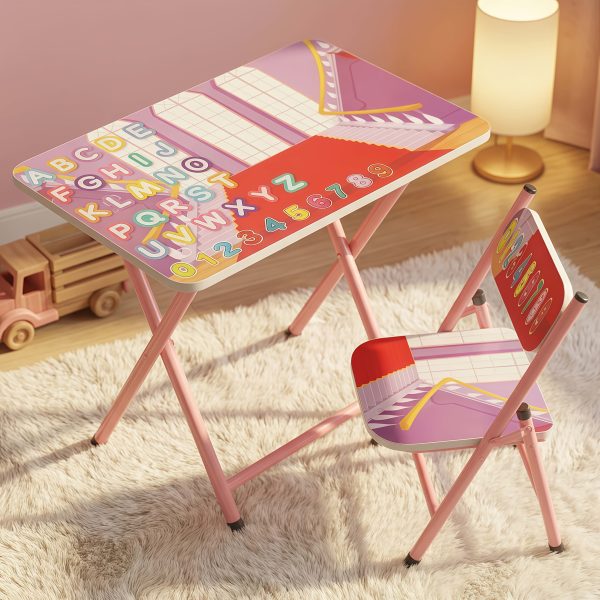 product-fancy-a0cb165b-f9b9-48ba-8e45-a6cfbf46f51c Small Classroom Desk And Chair Set Suitable for Students 3-18 Years Old Youngsters's Study Table Primary School Students Writing Homework Book Table Foldable Home School Desk And Chair Set