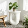 product-fancy-a0e59ec1-6f0f-4806-8acc-651880b3d4e5 AESOME Modern Decorative Garden Stool Concrete Side Table Heavy Duty Patio Sturdy Faux Terrazzo Garden Stool Side Table Plant Table For Indoor Covered Outdoor, 17.7" H