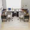 product-fancy-a0ea8a88-9f9f-4f02-a601-2d987efa8770 Efficient, Stable and Space Saving - 2 Pack Reversible L-Shaped Computer Desk - Corner Gaming Table and PC Laptop Workstation with Handy Storage Bag