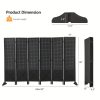Bonnlo & MDF Freestanding Pegboard Room Divider - Folding Privacy Screen with Wood Panel Partition, Lightweight Space Separator Suitable for, Office, Events, Retail Display