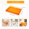 Orange Transparent Acrylic Tray - Creative Desktop Organizer Tray, Multi-functional Home Decorative Tray, Fashionable Minimalist Style Coffee Table Tray, Bathroom Cosmetic Storage Tray, Living Room Ornament Display Tray. Made of High-quality Acrylic