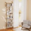 product-fancy-a1890d6b-815b-49ab-8a57-bf435c5eecc0 6 Tier Industrial Wall Mounted Shelves, White Faux Marble Floating Shelves, Open Storage Display Plant Rack for Living Room Kitchen Bedroom Office