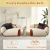 product-fancy-a1c01b3c-aa56-44cc-a421-dcd66eaff425 102" Oversized Modern Curved Sofa, 4-Seat Chenille Couch for Living Room Apartment, Minimalist Boneless Sectional Floor Lounge Couches with Bohemian Style Pillows, No Assembly