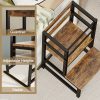 product-fancy-a266b39c-61b5-4590-aa81-26809b23ccc4 Adjustable Toddler Step Stool with Safety Rail, Wooden & Steel Learning Tower for Kids, Height Adjustable Kitchen Stool for Toddlers