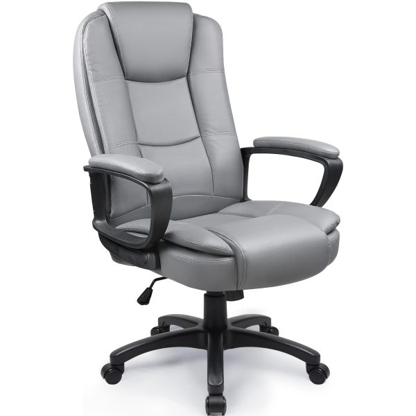 product-fancy-a28a3cde-6316-4fb9-a6db-eefbf3da220e Home Office Desk Chair, 400LBS Big And Tall Computer Executive Chair, Ergonomic PU Leather Chairs with High Back Cushion, Adjustable Armrest &Lumbar Back Support, for Long Time Sitting