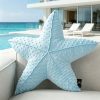 product-fancy-a2a49f64-a279-41dd-ad6d-57ef4bae82bf 1pc Starfish Shaped Velvet Throw Pillow, Ocean Series Creative Decorative Cushion Pillow, 20.5 X 20.5 Inch