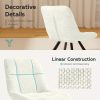 product-fancy-a2aaab0b-a6a2-47dd-940a-f64db4ce8044 Vintage Swivel Accent Chair with 180-Degree Rotation, Cushioned Seat - Armless Vanity/Side Chair for Dressing Table, Bedside or Home Office - Easy Assembly, White/Blue/Brown (Black Frame, Non-Wood) - Ideal for Small Spaces & Reading Nook)