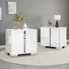 product-fancy-a321a5a4-1a98-44e8-bd58-d44a35322ddc Modern Nightstand with Drawers - High-Gloss Bedside Table Suitable for, MDF/Fiberboard, Space-Saving End Table with Pull Handle, Assembly for Small Bedrooms & Contemporary Decor, Assembly Required