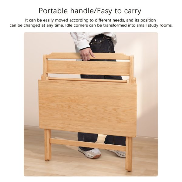 product-fancy-a339e9db-1473-41c1-8bdf-bb274a2d28c7 Foldable Solid Wood Computer Desk Suitable for Home, Small Space Desk with Bedside Writing Table, Foldable Study Desk for Dorm, Apartment, Bedside Writing Table, Wood, Compact Foldable Furniture for & Students