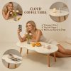 product-fancy-a33dec26-d20a-4be8-a3e9-fa4d7ef21e21 Modern Cloud-Shaped Coffee Table with Wavy Edge - Space-Saving Low Table Suitable for Small Spaces, Minimalist Nordic Style Engineered Table for Apartments, Easy Assembly Sofa Side Table for Bedroom, Balcony & Living Room Decor