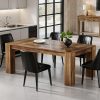 Rectangular Dining Table Measuring 63 Inches, Suitable for 4 to 6 Individuals, Perfect for Kitchen Or Dining Room Use, Featuring a Farmhouse Wooden Design