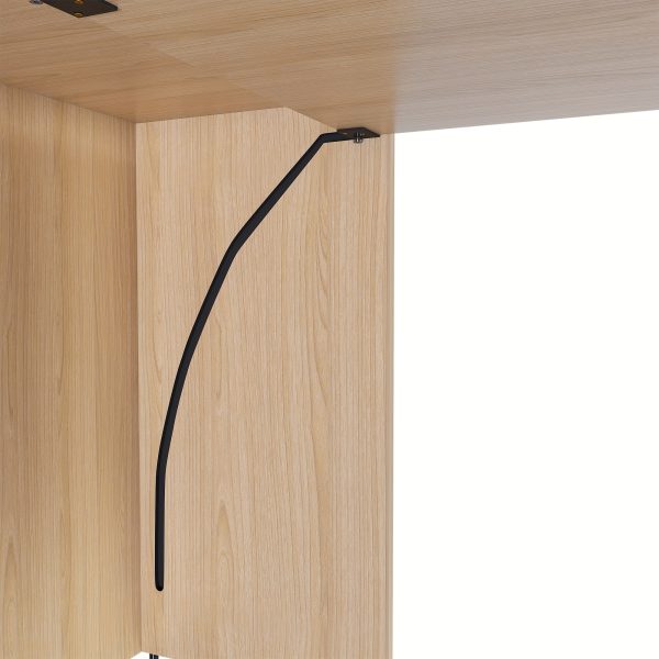 product-fancy-a3e5b49b-4110-4e48-a762-2dc80f9c37ce Foldable Stretchable Adjustable Height Desk with Mobile Wheels & Storage Shelves - Space-Saving Heavy-Duty PVC Frame, Walnut for Office, Small Apartments, Dorm Rooms - Easy Assembly Freestanding Writing Table
