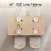 product-fancy-a3e617db-01e9-48fc-b938-60c3993294e0 Andehomy 63" Modern Farmhouse Dining Table Suitable for 4-6 People, Rectangular Kitchen Island Table with Sturdy Legs & MDF Top, Natural Oak, Assembly for Dining Room, Living Room, Kitchen, Space-Saving