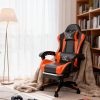 product-fancy-a3e84ed2-e04a-47dc-81c7-c3d41bec689c 1pc E-sports Chair, Suitable for Adults And Teenagers, Featuring A Lumbar Support, And Fixed Armrests. with Foot Supports, An Ergonomic Seat, Home Office Settings, Modern Gaming Chairs, High-quality Padding, Suitable for Home And Office Use