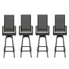 product-fancy-a4f867cc-480c-44f0-93a0-f31724ee09b7 Outdoor High-Back Rotating Dining Chair (2pcs Set/ 4pcs Set, All-Weather 360° Rotating High-Backed Outdoor Patio Dining Chair, Forged Carbon Steel Fabric Patio Chair Set, Suitable for Patios, Lawns And Gardens (Blue/Black/Brown/Grey))