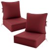 product-fancy-a517fdc3-f1b2-4468-a266-feb7b651fc88 Outdoor Cushion Set of 1pc/2pcs/4pcs/6pcs - Thick 35D High-Density Foam Cushions Measuring 24*24*6.5 Inches, Featuring Quick Rebound, High Durability, And Easy Cleaning, Suitable for Outdoor Furniture Like Sofas And Patio Chairs
