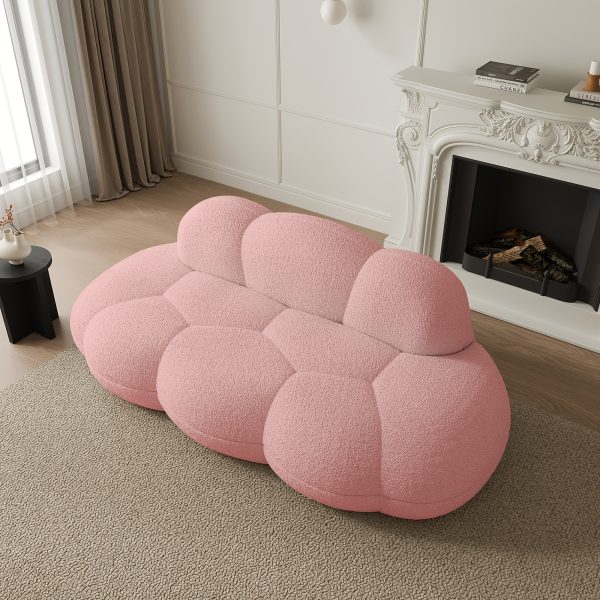 product-fancy-a538bdb0-2bd8-4dc8-aabb-8bb647c975e8 Cloud Shaped Couches for Living Room, Modern Comfy Compressed Sofa, Cloud Shaped Leisure Sofa, Upholstered Couch for Bedroom, Apartment, Small Space (No Installation Required)