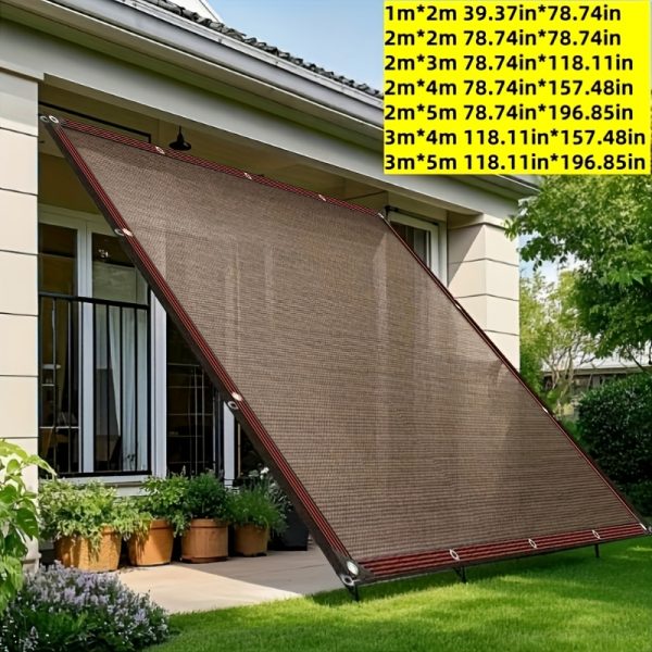 product-fancy-a7a7eb9e-8618-4b3c-9046-2f0ec5a384a7 Outdoor Shade Cloth, 90% Brown Shade Net, Suitable for Garden Patios, Plant Shade Sails, Greenhouses, Outdoor Gazebos, and Lawn Shade Cloth. Suitable for Courtyard Plants, Greenhouses, Chicken Coops, Porches, and Dog Houses