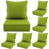 product-fancy-a8639f85-7269-48f7-a874-692a65f1fb36 Outdoor Cushion Set of 1pc/2pcs/4pcs/6pcs - Thick 35D High-Density Foam Cushions Measuring 24*24*6.5 Inches, Featuring Quick Rebound, High Durability, And Easy Cleaning, Suitable for Outdoor Furniture Like Sofas And Patio Chairs