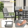 9pcs Outdoor Dining Set - Patio Dining Set for 8. Includes 1 Rectangular Table, 8 Dining Chairs with Cushions, for Lawn, Garden