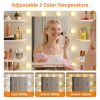 product-fancy-a917ced5-f3db-4c7c-9d7f-52f887bd8aa0 TOMNK Large Dressing Table with LED Mirror, Makeup Vanity, 3 Drawers, 4 Shelves, Ample Storage Space, Suitable for Bedrooms And Bathrooms, in White