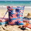 product-fancy-a97b94d3-584c-4979-9690-ada20e965ae2 Reusable Wet Storage Bag with Tropical Palm Print Pattern, Designed for Diaper Storage. Dimensions: 9.84in*12.2in. Perfect for Storing Swimwear, Travel Essentials, Beach Items, and Pool Supplies. Ideal for Themed Gifts and Holiday Presents
