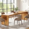 product-fancy-aa96e419-a08f-48d2-bf4f-6b6141b040cd Modern 78-Inch Wooden Dining Table - Natural Wood Finish, Minimalist Design - Large Rectangular Kitchen or Dining Room Table for 6-8 - Sturdy Base with Space-Saving Legs - Perfect for Home Entertaining and Everyday Use - Kitchen Table
