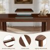 product-fancy-ab2ca02e-3657-4554-9b79-3ca90c28a1d4 59"-77" Extendable Dining Table, Modern Kitchen Rectangular Table for 6-8, Farmhouse Table with Easy Pull-Out Extension for Family Meals, Space-Saving, Suitable for Kitchen, Living Room, Home