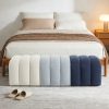 53.5"W Ombre Color Upholstered Entryway Boucle Bench