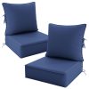 product-fancy-ab95dc2e-e795-45fa-82e7-a40160a7240d Outdoor Cushion Set of 1pc/2pcs/4pcs/6pcs - Thick 35D High-Density Foam Cushions Measuring 24*24*6.5 Inches, Featuring Quick Rebound, High Durability, And Easy Cleaning, Suitable for Outdoor Furniture Like Sofas And Patio Chairs
