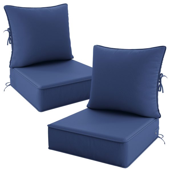 product-fancy-ab95dc2e-e795-45fa-82e7-a40160a7240d Outdoor Cushion Set of 1pc/2pcs/4pcs/6pcs - Thick 35D High-Density Foam Cushions Measuring 24*24*6.5 Inches, Featuring Quick Rebound, High Durability, And Easy Cleaning, Suitable for Outdoor Furniture Like Sofas And Patio Chairs