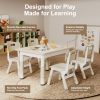 product-fancy-abb40917-b885-4cf5-b527-5d5153dd9eec Adjustable Table And 4 Chairs, 23.6" Graffiti Desk