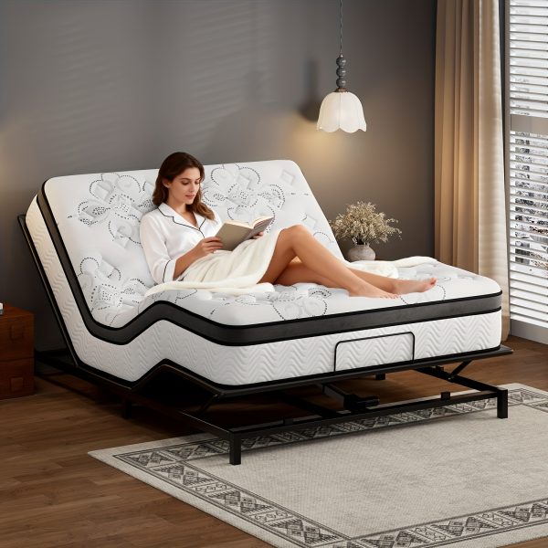[Hybrid Mattress] 12 Inch Mattress, Memory Foam And Pocketed Coils Hybrid Mattress With Pressure Relief, Motion Isolation, Edge Support, Plush Feel, Mattresses In A Box